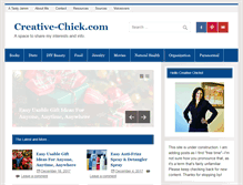 Tablet Screenshot of creative-chick.com